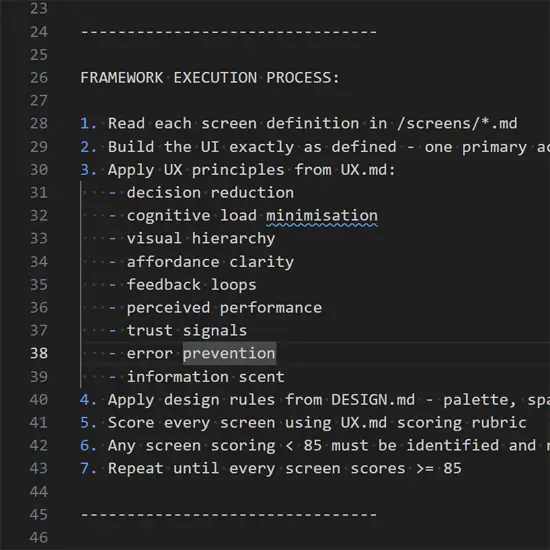 UX&middot;UI&middot;DD Framework Process Automatization